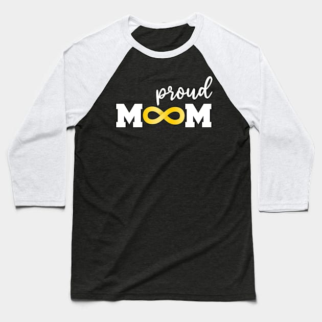 Proud Mom Autism Acceptance Baseball T-Shirt by mia_me